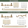 Antique Gold Double Curtain Rods, Double Curtain Rod for Window
