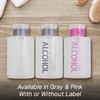 12oz Push Down Pump Dispenser Flip Top Cap Refillable Empty
