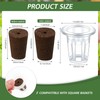 Ziliny 200 Pcs Grow Sponges Pods Kit, Includes 100 Grow