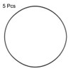 sourcing map Pack of 5 Nitrile Rubber Sealing Rings Metric