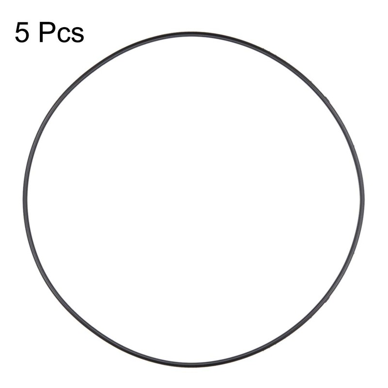 sourcing map Pack of 5 Nitrile Rubber Sealing Rings Metric