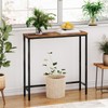 HOOBRO Narrow Console Table, 29.5" Small Entryway Table, Thin Sofa