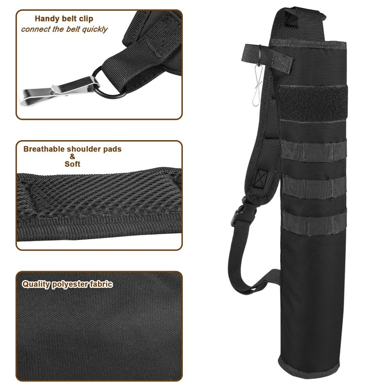 MAGARROW Archery Adjustable Arrow Back Quiver Dual Use Hip Quiver