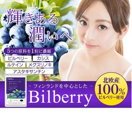 シードコムス 北欧産100% ビルベリー サプリメント ルテイン カシス 約6ヶ月分 180粒