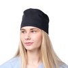 Black Cotton Scrub Cap