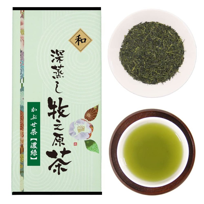 Shizuoka Prefecture Makinohara Deep Steamed Tea Covered Tea Dark Green