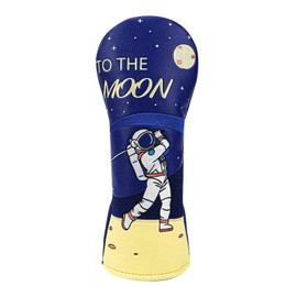 Golf Golf Headcovers The Moon Embroidery Driver Cover Fariway Wood Headcover Hybrid Covers Leather Golf Club Cover for Most Brand (for Hybrid)