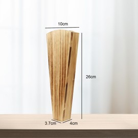 Suerhatcon 2 Pack Wall Wood Vase Hanging Pocket Vases Rustic Decor Vase for Dried Flowers and Faux Plants