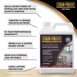 DRY-TREAT Porcelain Plus - Premium Porcelain Floor Cleaner and Quartz Sealer - Impregnating Sealer - 110600 - 1 Quart