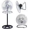 Berlina Ventilador 3 En 1 Negro Y Cromo 3 Aspas