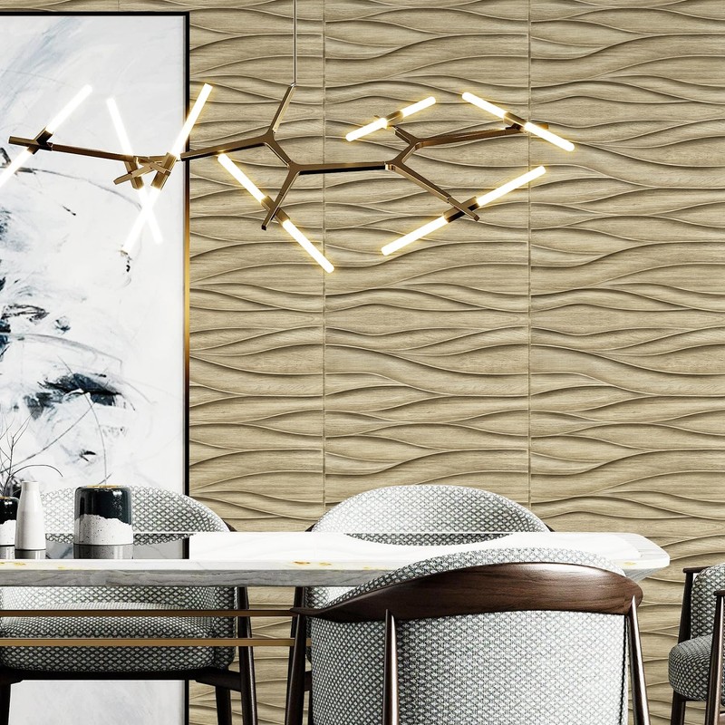 STICKGOO 3D Wall Panels for Interior Wall Decor, Wood 3D