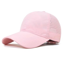 Gelante Men Women Waterproof Quick Dry Baseball Cap Run Hats Mesh Lightweight for Outdoor Sports QD1250-1PC-LightPink