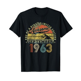 62 Year Old Birthday Gifts For Men September 1963 62nd Bday T-Shirt