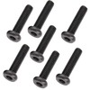 binifiMux 12pcs Black 1/4-20 x 2-3/4" Hex Socket Cap Screws