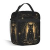 SKYDAWNY Black Cat Lunch Tote for Women, Cute Insulated Lunch