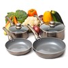 Moss & Stone 6 Pcs Dark Grey Nonstick Cookware Set,