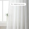 VOILYBIRD Short Curtains for Kitchen Window Linen Texture Curtains Farmhouse