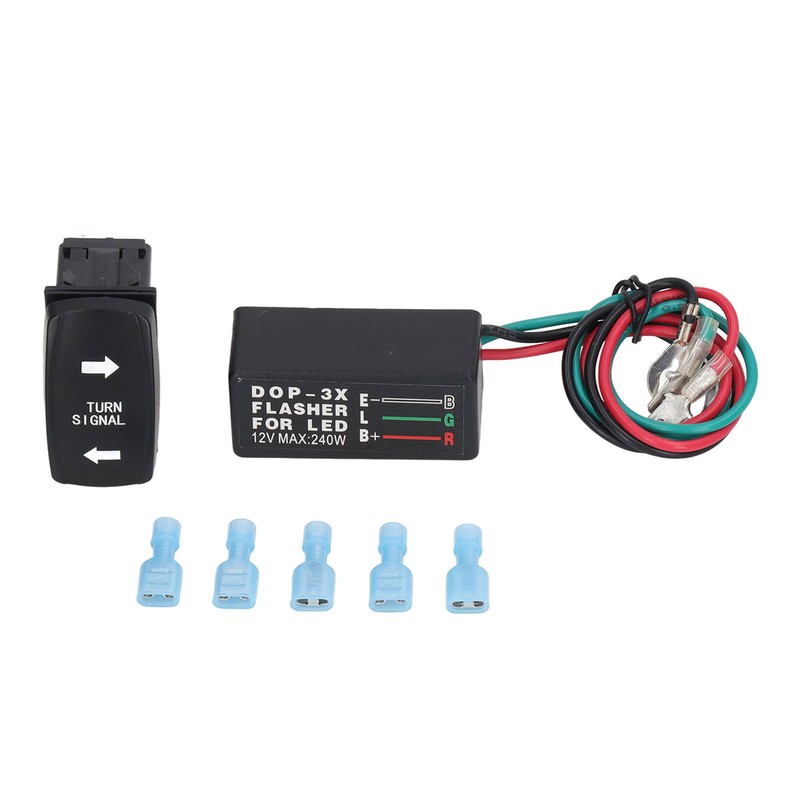 Turn Signal Rocker Switch LED Waterproof Anti Shock 240W Motorcycle