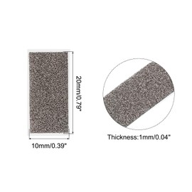 MECCANIXITY Nickel Foam Electrode, Grey Conductive Nickel Foam Sheet, 20x10x1mm, Pack of 100
