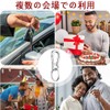 LeTradeJP Titanium Alloy Small Key Chain Key Ring Rust Proof