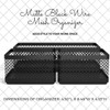 1InTheOffice Desk Baskets and Organizers Tray, Black Mesh Tray, Black