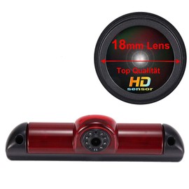Car Third Roof Top Mount Brake Light Reversing Camera Reversing System Parking Camera for Fiat Ducato 2006/Peugeot Boxter 2006/Citroen Jumper 2006 (18 mm Lens)