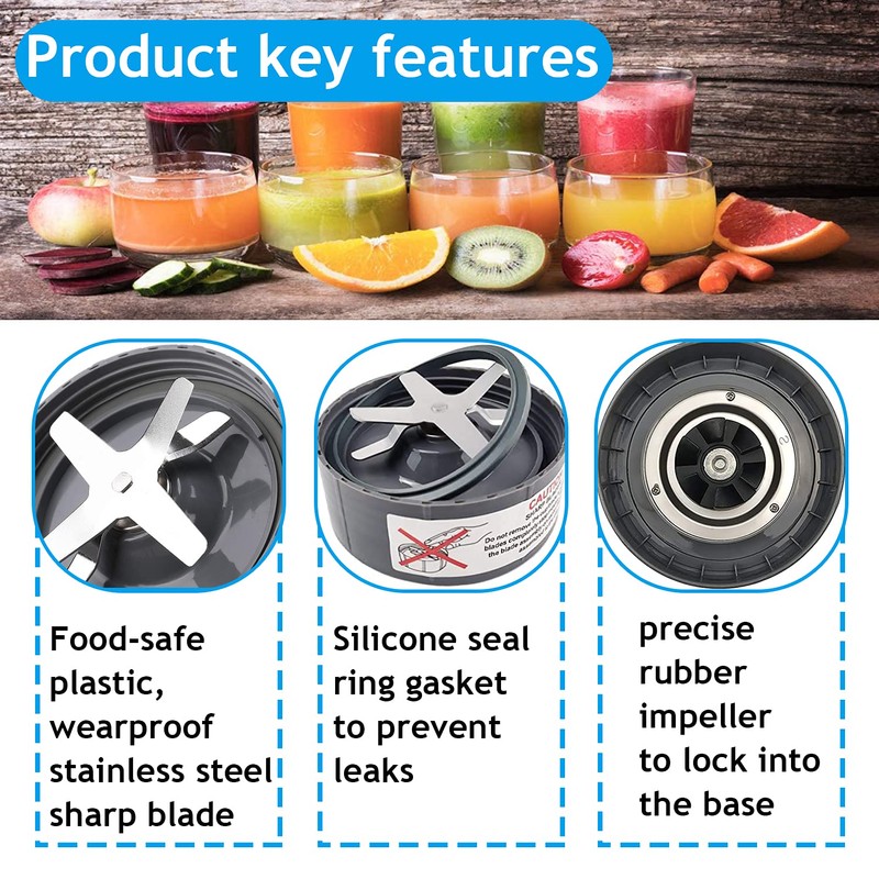 Blade Replacement parts for 600w & 900w NutriBullet Blender 32/24/18OZ