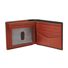 Fossil Brieftasche für Herren Ward, Leder Bifold schwarz 11,43 cm L x 1,9 cm B x 8,89 cm H ML3918001