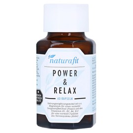 naturafit Power & Relax Aschw.Rhod.OPC Q10 BVit M, Pack of 60 Capsules