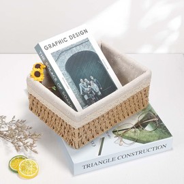 Aufbewahrungskorb Korb Spielzeug Aufbewahrung Badezimmer Körbchen Geflochten Wickeltisch Organizer Körbchen Kinderzimmer Boxen Basket Kleiner Korb 3er Set aus Gewebtem Recyclebarem