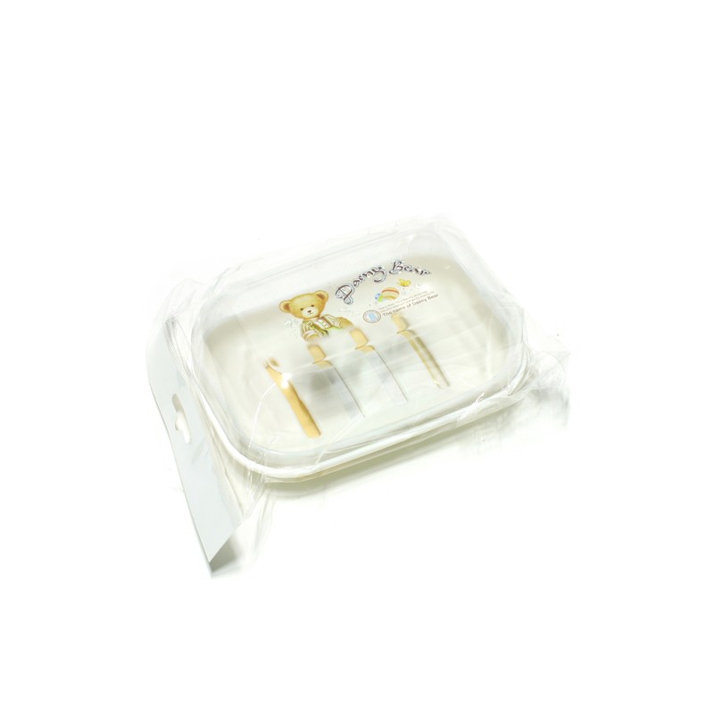 Denny Bear square lid soap box 2ea