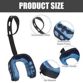 2 Stücks Mundschutz Boxen Zahnspange Mundschutz Boxen Mundschutz Football möglich für American Football Kampfsport Boxen Kickboxen Hockey Football Erwachsene Schwarz und Blau