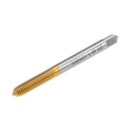 uxcell Thread Forming Tap M5 Thread 0.8 Pitch H2 Titanium Coated High Speed Steel 3.8mm Square End