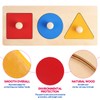 Kisangel 1 Set Geometric Puzzle Board Montessori Multiple Shape Puzzle