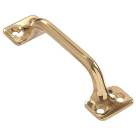 The Hillman Group The Hillman Group 851777 Solid Brass 4\ Sash Lift- Bar Type - Bright Brass Finish 1-Pack"