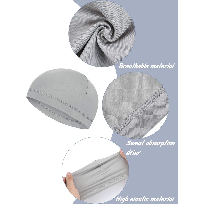 Geyoga 6 Pieces Football Skull Caps for Kids Youth Under