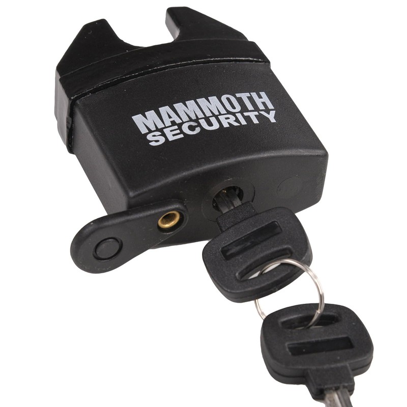 Mammoth Closed Shackle Padlock Hardened Steel Pin 62mm Body Motorcycle