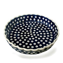 Bunzlauer keramik Tart or Quiche Mould 23 cm (Blue Eye)