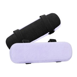 MOSISO Chair Armrest Pads (2 Pack), Memory Foam Home/Office Chair Arm Rest Covers Comfy Computer Gaming Elbow Cushion Removable Washable Elbow Support Forearm Pressure Relief, Purple