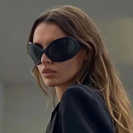 Unbranded Cool Wrap Around Sports Sunglasses Women Vintage Gothic Shades Unique Hip Hop