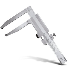 MIB Brake Disc Caliper Precise Brake Disc Test Gauge 80 mm Measuring Tool for Measuring Gauge Caliper Calliper Metal Stainless Steel Vernier 1/10 mm Matte Chrome-Plated Reading Area