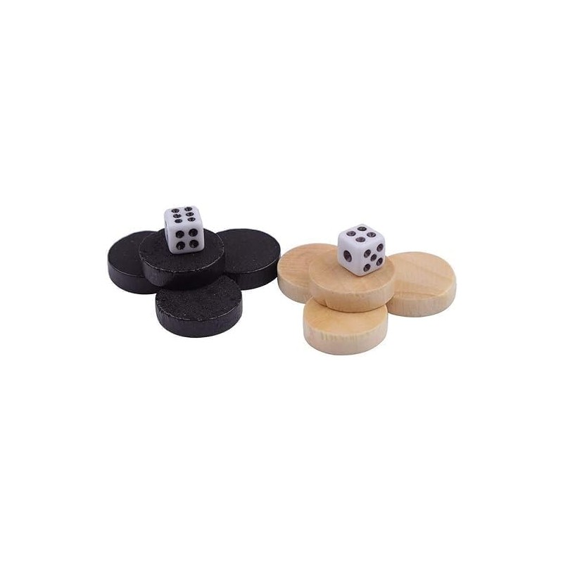 32Pcs Two-Tone Game Chess Piece, Roundness Draughts and Checkers and