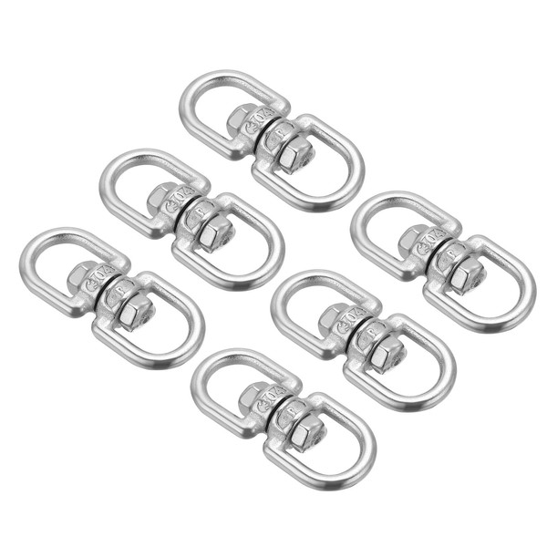 PATIKIL Double Ended Swivel Eye Hook M4 Working Load 65kg/143