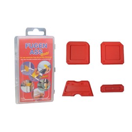 Fugenass Spezial 4er Set Made in Germany | Fugenspachtel für Silikon und Acrylfugen, ideal für Silikonfugen an Fenster, Fliesen, Bad und Küche