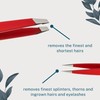 REMOS Tweezer Set 2-Piece with Eyebrow & Splinter Tweezers in