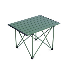 iClimb Ultralight Compact Camping Folding Table with Carry Bag (Reinforced Green - L)