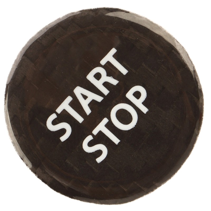 Push Start Button Cover Carbon Fiber Ignition Switch Button Cover