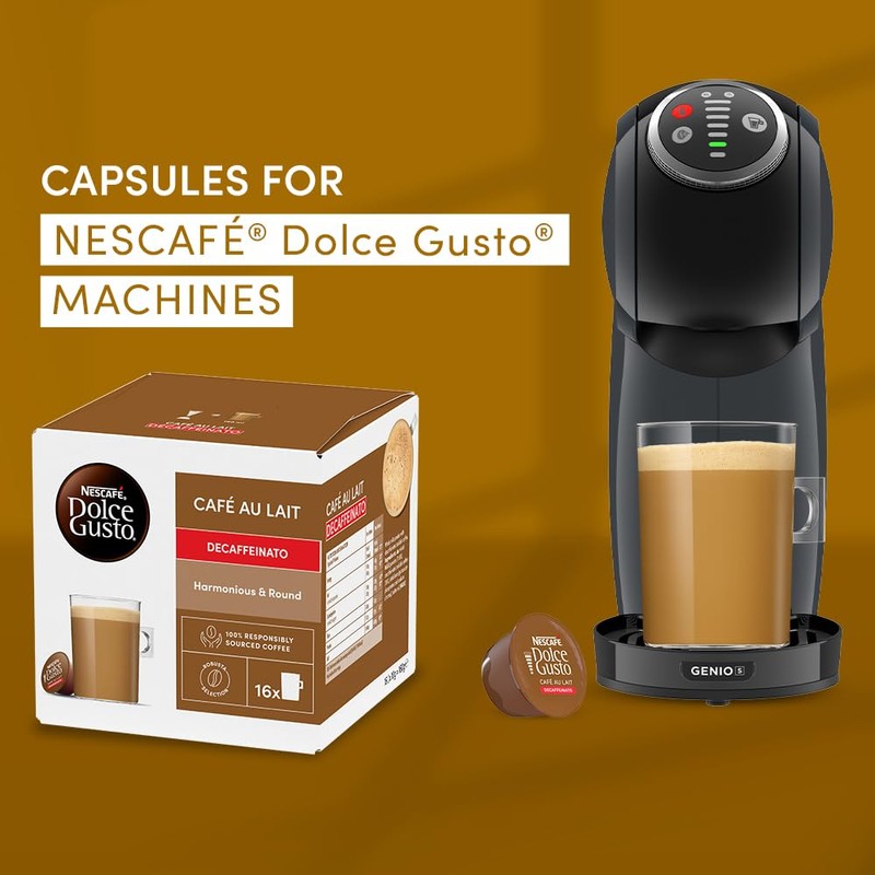 NESCAFÉ DOLCE GUSTO Café Au Lait Decaf Coffee Pods (48