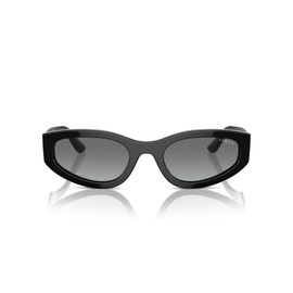 Vogue Eyewear Woman Sunglasses Black Frame, Gradient Grey Lenses, 54MM
