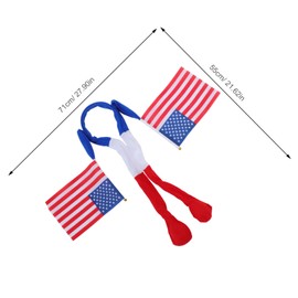 BESPORTBLE Interactive American Flag Headband with Handswing Design for Independence Day Celebrations Patriotic Hair Accessory for July Parties and Sports Events Eye Catching Usa Flag